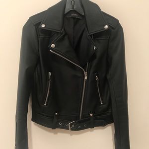 Zara leather jacket